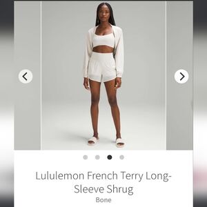 Lululemon Terry Cotton shrug